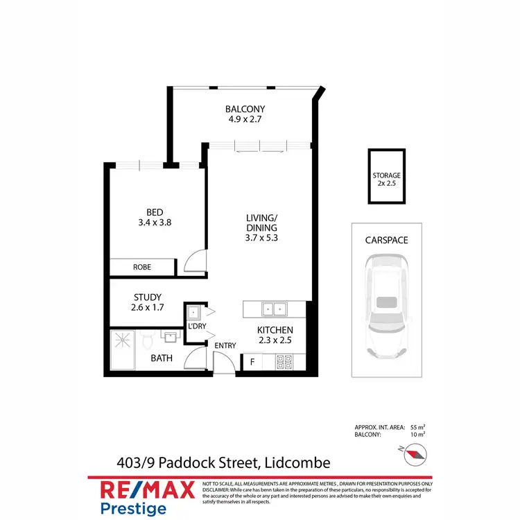 Floorplan of Homely apartment listing, 403/9 Paddock Street, Lidcombe NSW 2141