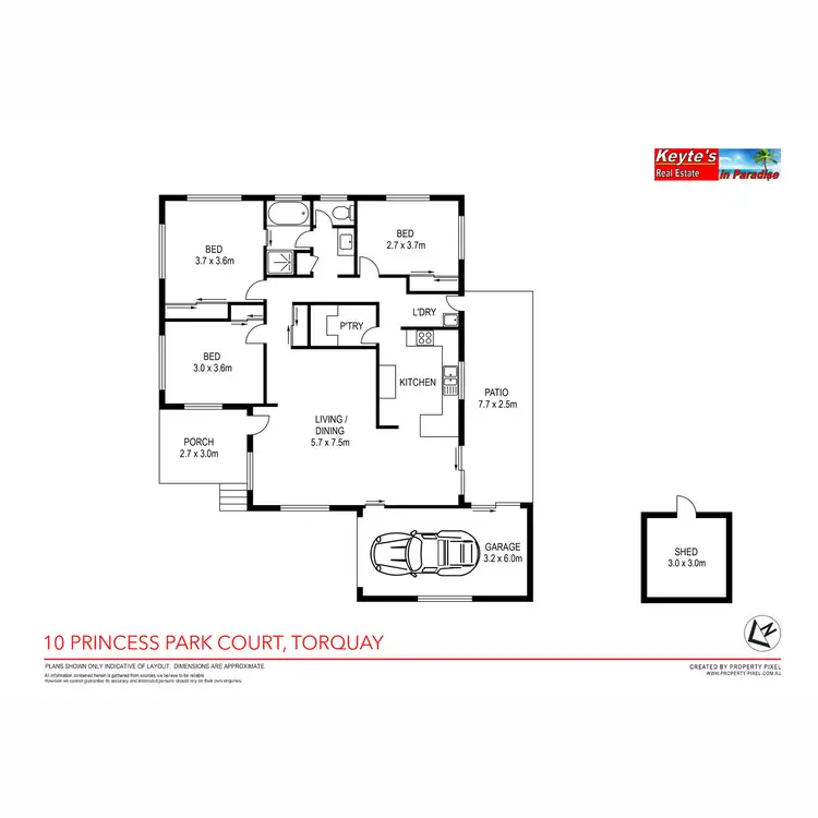 Floorplan of Homely house listing, 10 Princess Park Court, Torquay QLD 4655