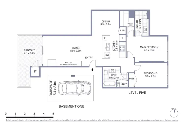 Floorplan of Homely apartment listing, 502/29 Shelley Street, Sydney NSW 2000