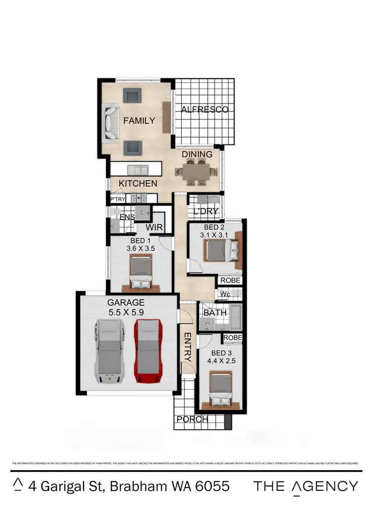 Floorplan of Homely house listing, 4 Garigal Street, Brabham WA 6055