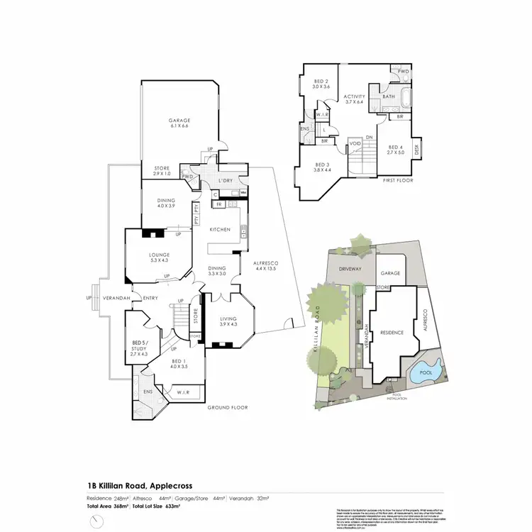 Floorplan of Homely house listing, 1B Killilan Road, Applecross WA 6153