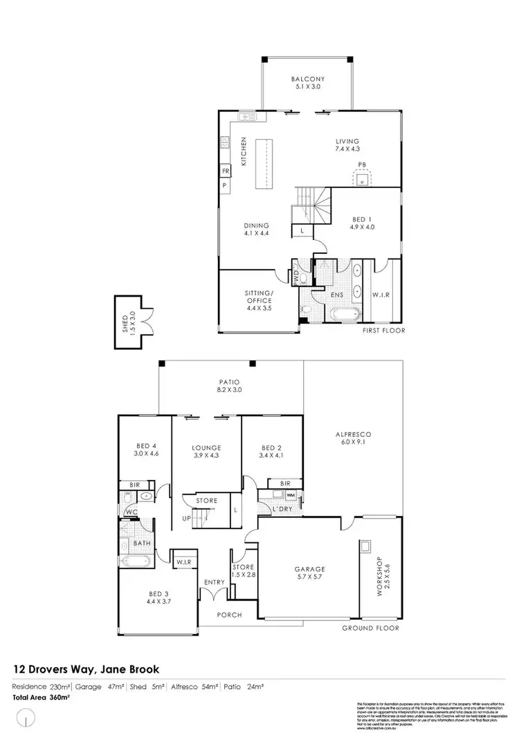 Floorplan of Homely house listing, 12 Drovers Way, Jane Brook WA 6056