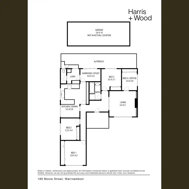 Floorplan of Homely house listing, 188 Moore Street, Warrnambool VIC 3280