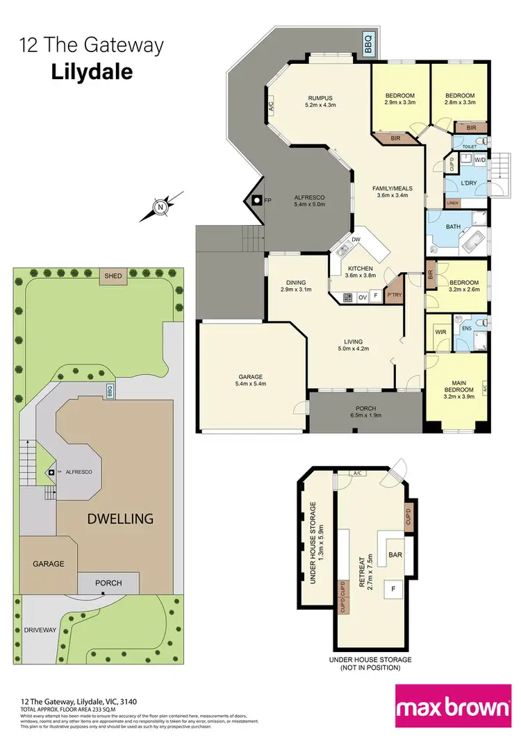 Floorplan of Homely house listing, 12 The Gateway, Lilydale VIC 3140