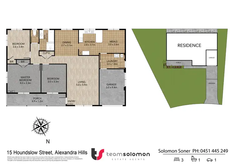 Floorplan of Homely house listing, 15 Houndslow Street, Alexandra Hills QLD 4161