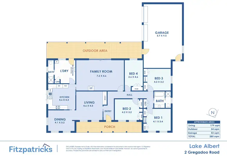Floorplan of Homely house listing, 2 Gregadoo Road, Lake Albert NSW 2650