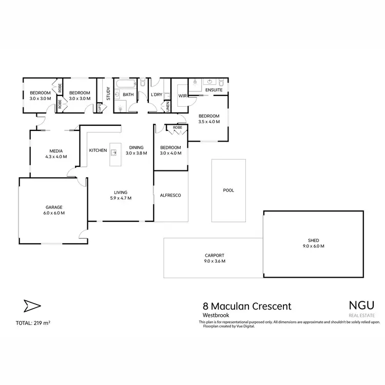 Floorplan of Homely house listing, 8 Maculan Crescent, Westbrook QLD 4350