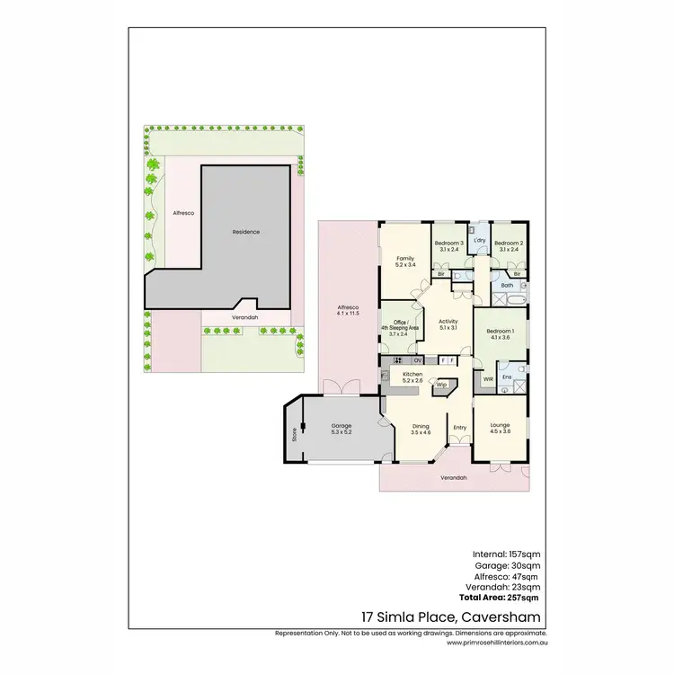 Floorplan of Homely house listing, 17 Simla Place, Caversham WA 6055