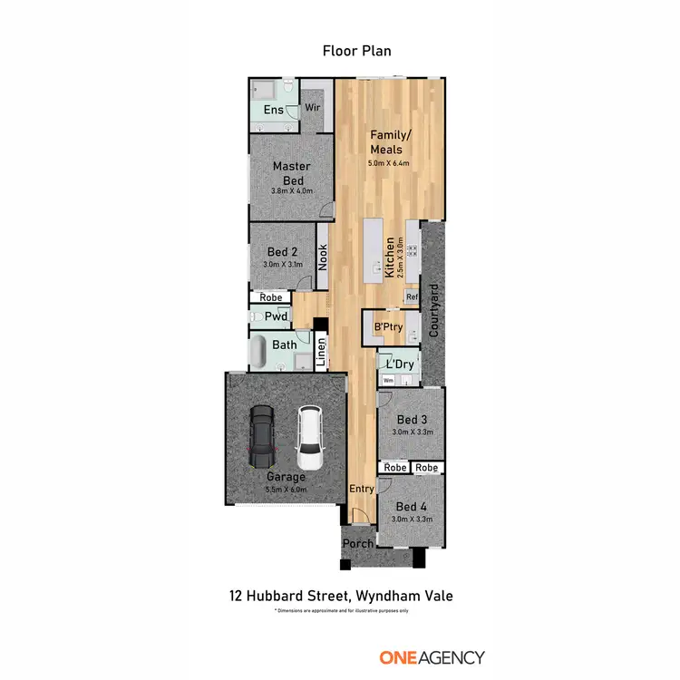 Floorplan of Homely house listing, 12 Hubbard Street, Wyndham Vale VIC 3024