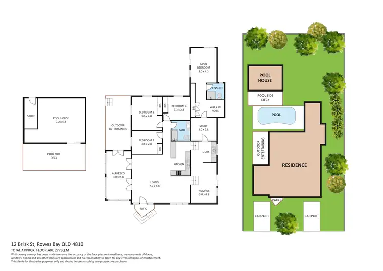 Floorplan of Homely house listing, 12 Brisk Street, Rowes Bay QLD 4810
