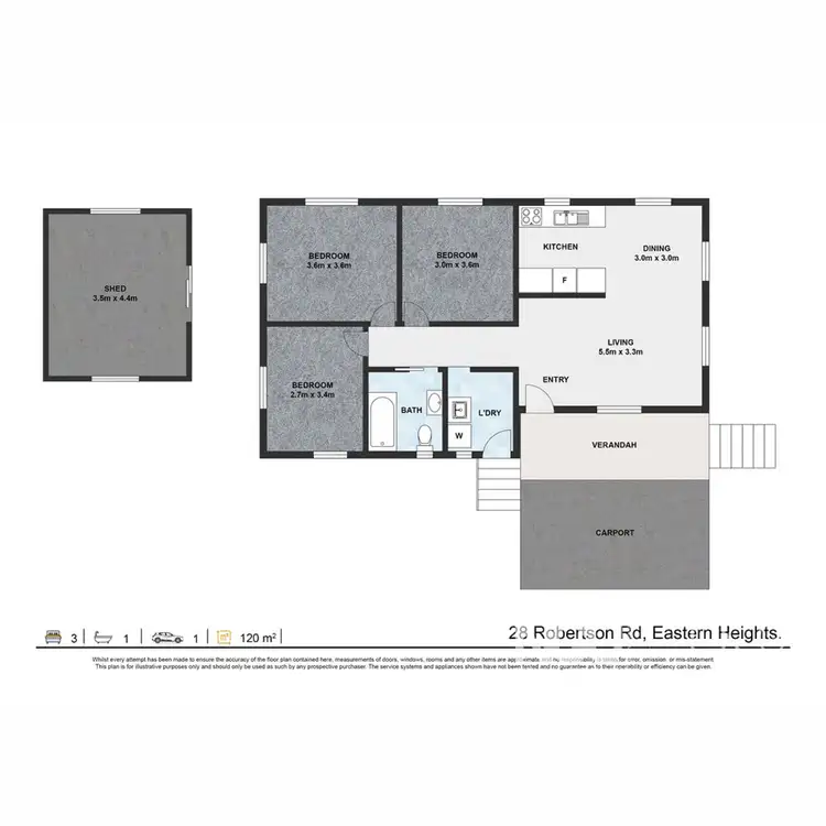 Floorplan of Homely house listing, 28 Robertson Road, Eastern Heights QLD 4305