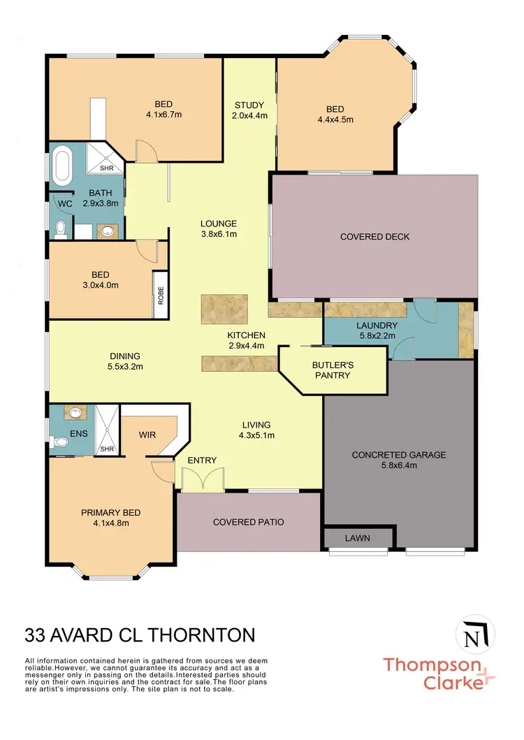 Floorplan of Homely house listing, 33 Avard Close, Thornton NSW 2322
