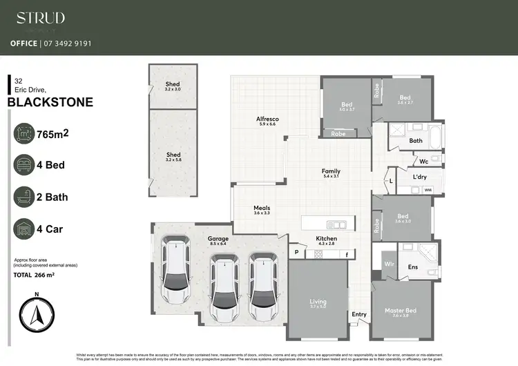 Floorplan of Homely house listing, 32 Eric Drive, Blackstone QLD 4304