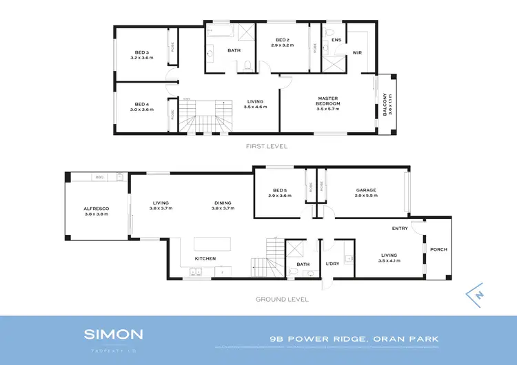 Floorplan of Homely house listing, 9B Power Ridge, Oran Park NSW 2570