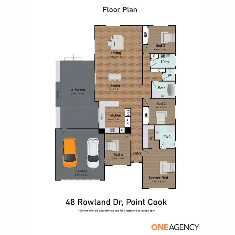 Floorplan of Homely house listing, 48 Rowland Drive, Point Cook VIC 3030