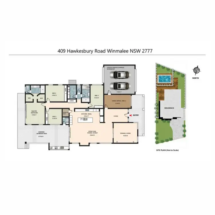 Floorplan of Homely house listing, 409 Hawkesbury Road, Winmalee NSW 2777