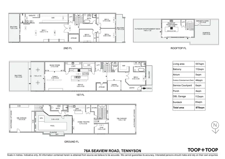 Floorplan of Homely house listing, 76A Seaview Road, Tennyson SA 5022