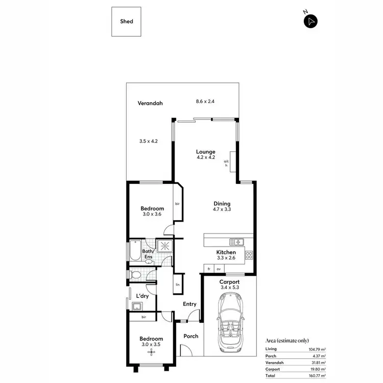 Floorplan of Homely house listing, 9 Amisfield Crescent, Greenwith SA 5125