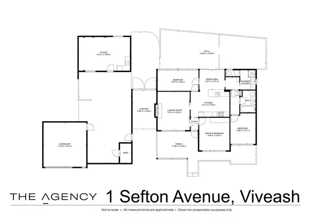 Floorplan of Homely house listing, 1 Sefton Avenue, Viveash WA 6056