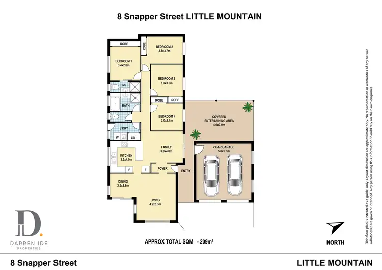 Floorplan of Homely house listing, 8 Snapper Street, Little Mountain QLD 4551
