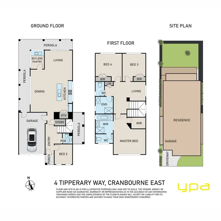 Floorplan of Homely house listing, 4 Tipperary Way, Cranbourne East VIC 3977