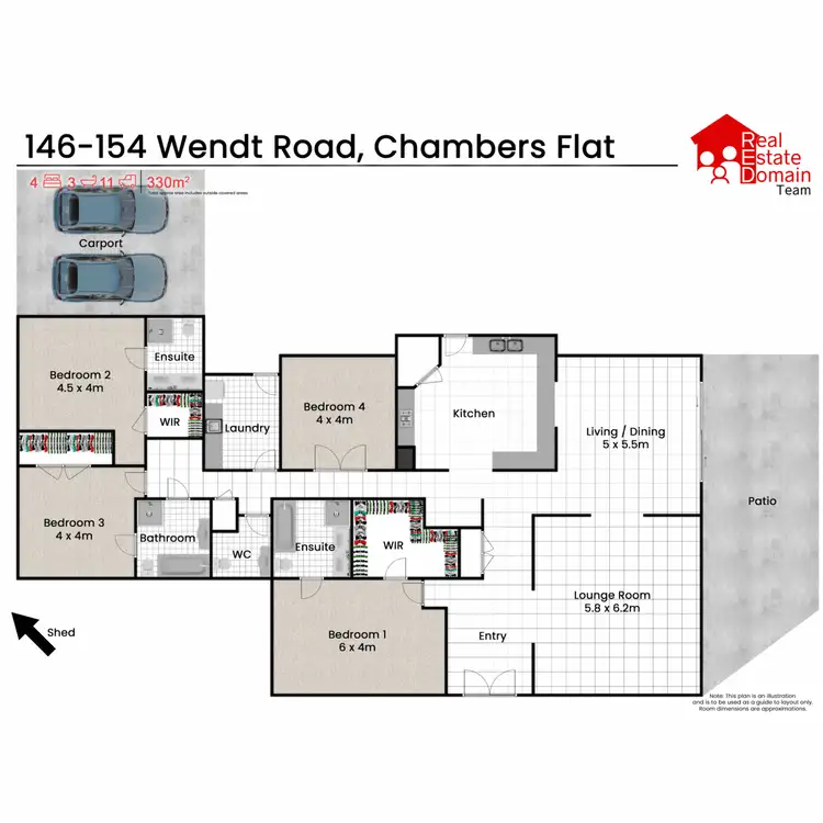 Floorplan of Homely house listing, 146-154 Wendt Road, Chambers Flat QLD 4133