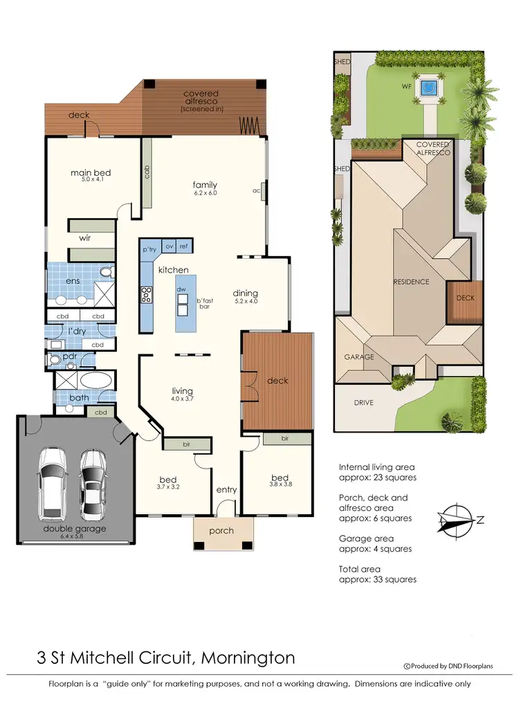 Floorplan of Homely house listing, 3 St Mitchell Circuit, Mornington VIC 3931