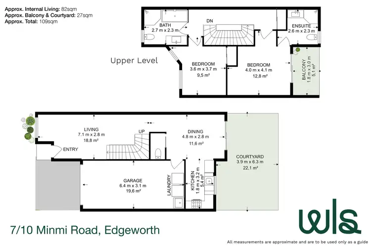 Floorplan of Homely townhouse listing, 7/10 Minmi Road, Edgeworth NSW 2285
