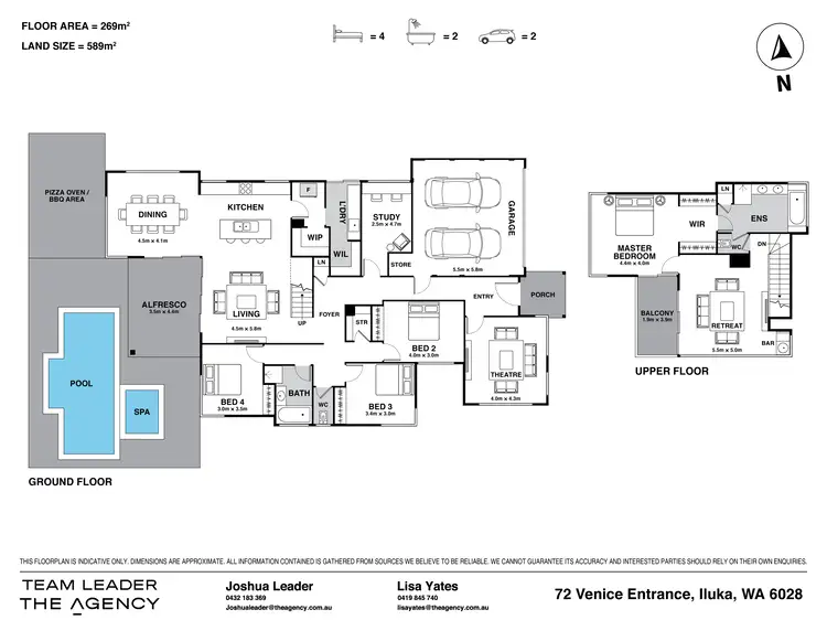 Floorplan of Homely house listing, 72 Venice Entrance, Iluka WA 6028