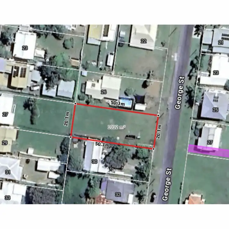 Floorplan of Homely land listing, 28 George Street, Zilzie QLD 4710