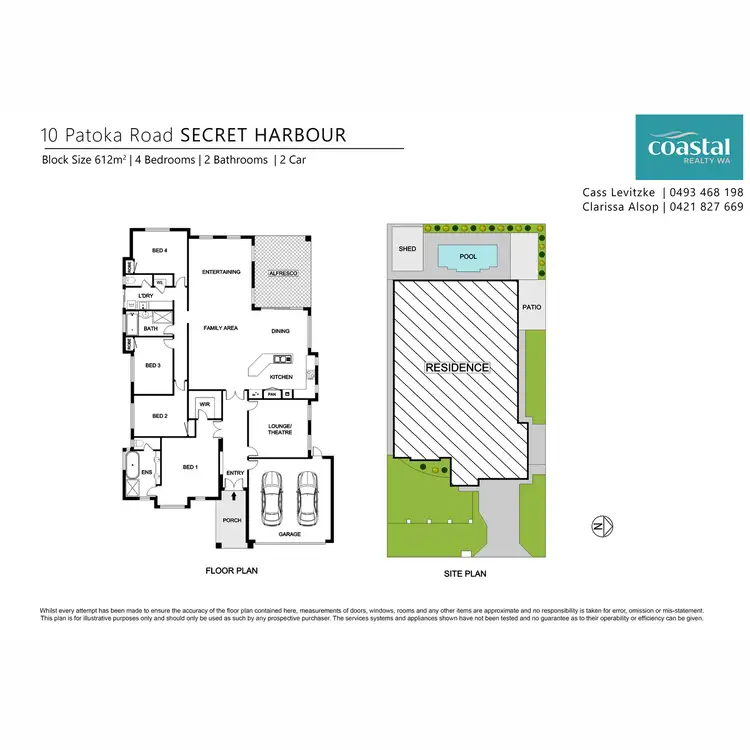 Floorplan of Homely house listing, 10 Patoka Road, Secret Harbour WA 6173