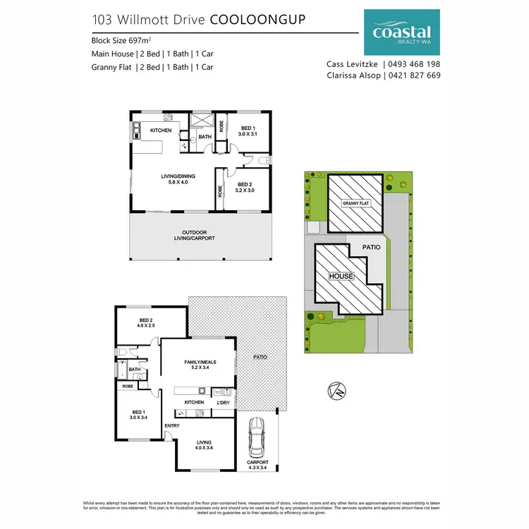 Floorplan of Homely house listing, 103 Willmott Drive, Cooloongup WA 6168