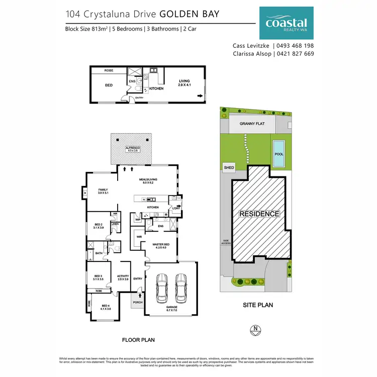 Floorplan of Homely house listing, 104 Crystaluna Drive, Golden Bay WA 6174