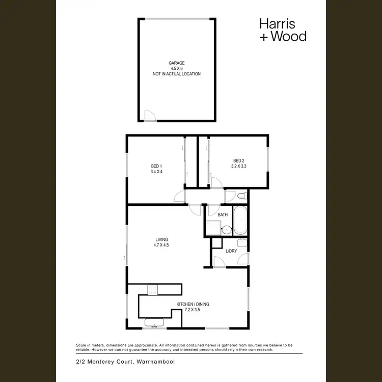 Floorplan of Homely unit listing, 2/2 Monterey Court, Warrnambool VIC 3280