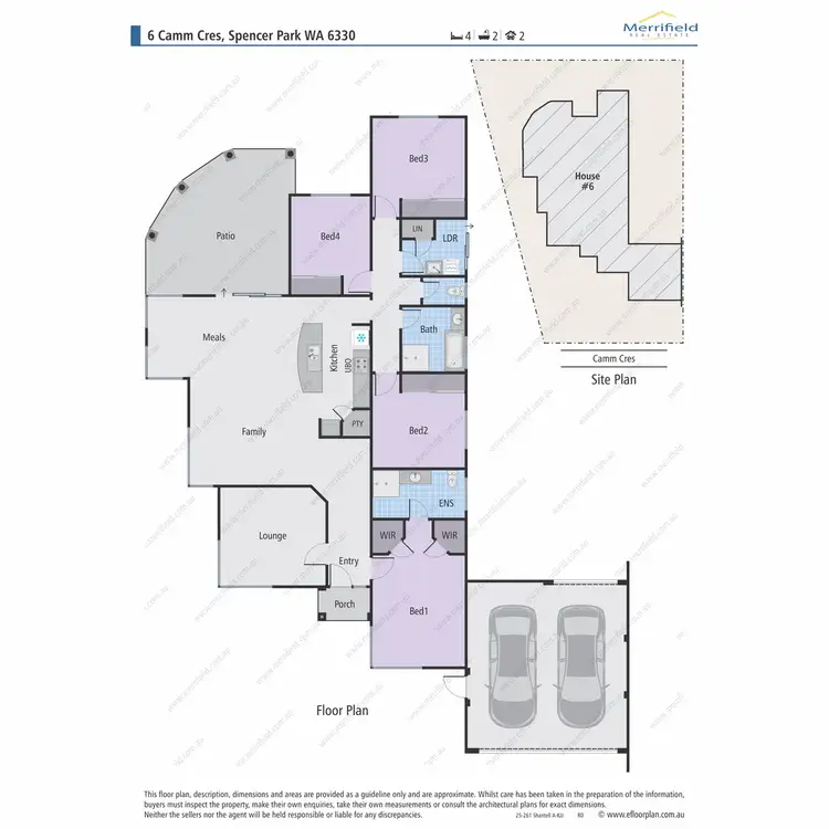 Floorplan of Homely house listing, 6 Camm Crescent, Spencer Park WA 6330