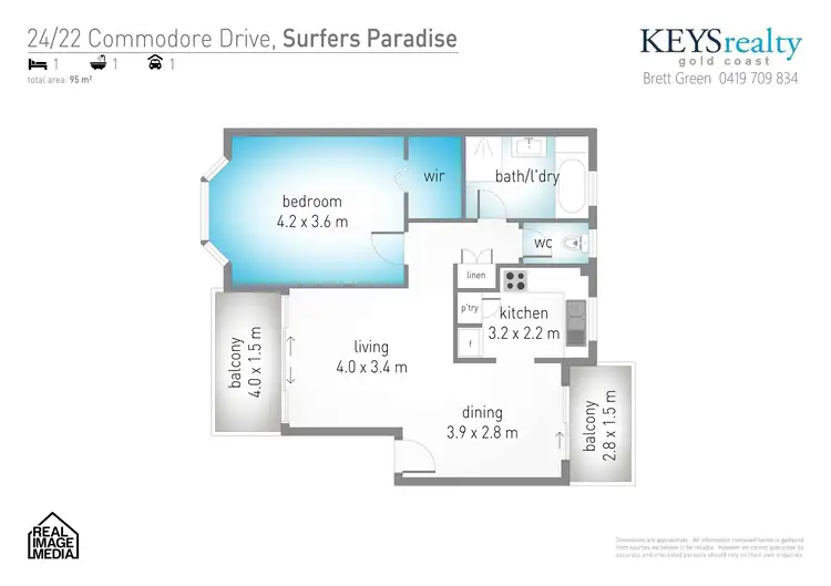 Floorplan of Homely apartment listing, 24/22 Commodore Drive, Paradise Waters QLD 4217