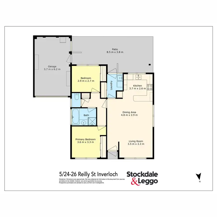 Floorplan of Homely unit listing, 5/24-26 Reilly Street, Inverloch VIC 3996