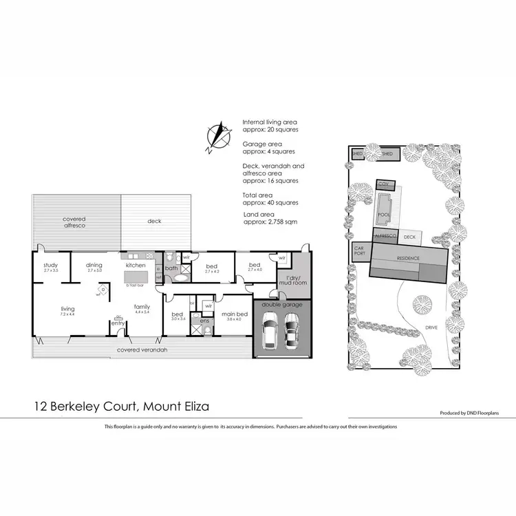 Floorplan of Homely house listing, 12 Berkeley Court, Mount Eliza VIC 3930