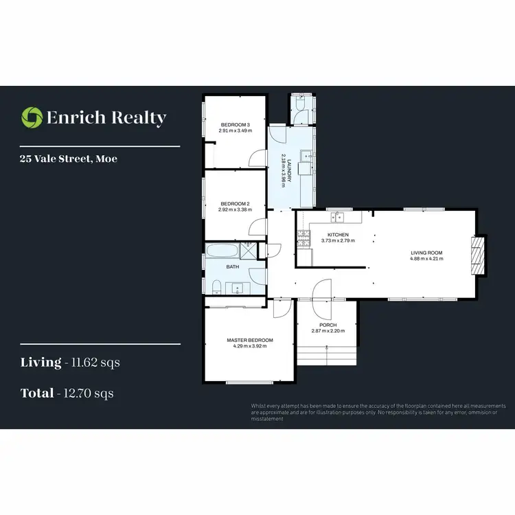 Floorplan of Homely house listing, 25 Vale Street, Moe VIC 3825