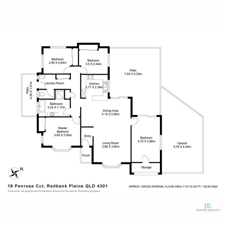 Floorplan of Homely house listing, 18 Penrose Circuit, Redbank Plains QLD 4301