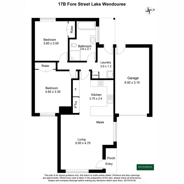 Floorplan of Homely unit listing, 17b Fore Street, Lake Wendouree VIC 3350