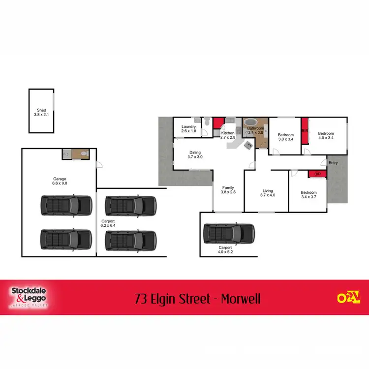 Floorplan of Homely house listing, 73 Elgin Street, Morwell VIC 3840