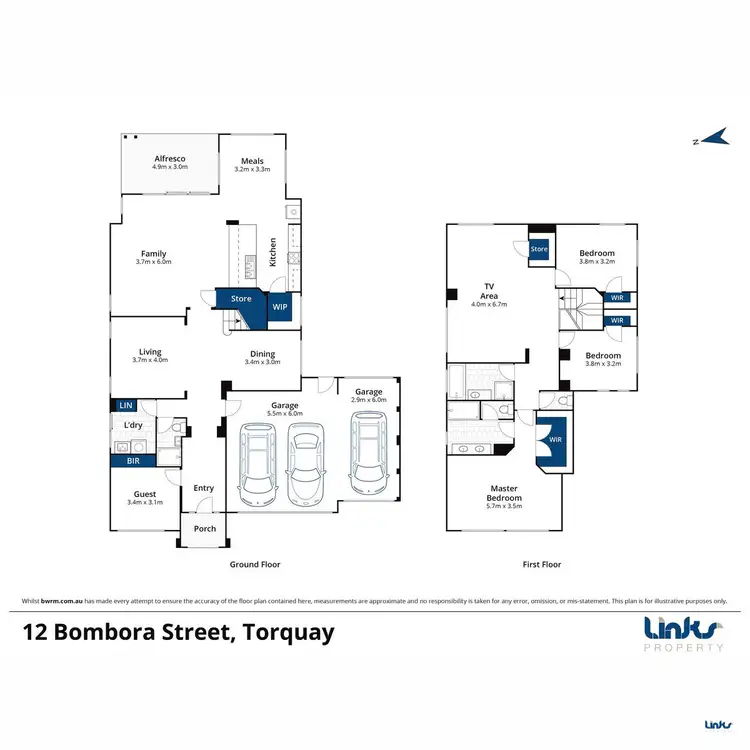 Floorplan of Homely house listing, 12 Bombora Street, Torquay VIC 3228