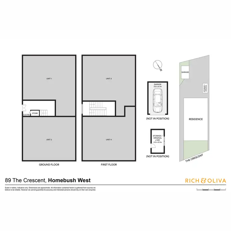 Floorplan of Homely block of units listing, 1-4/89 The Crescent, Homebush West NSW 2140