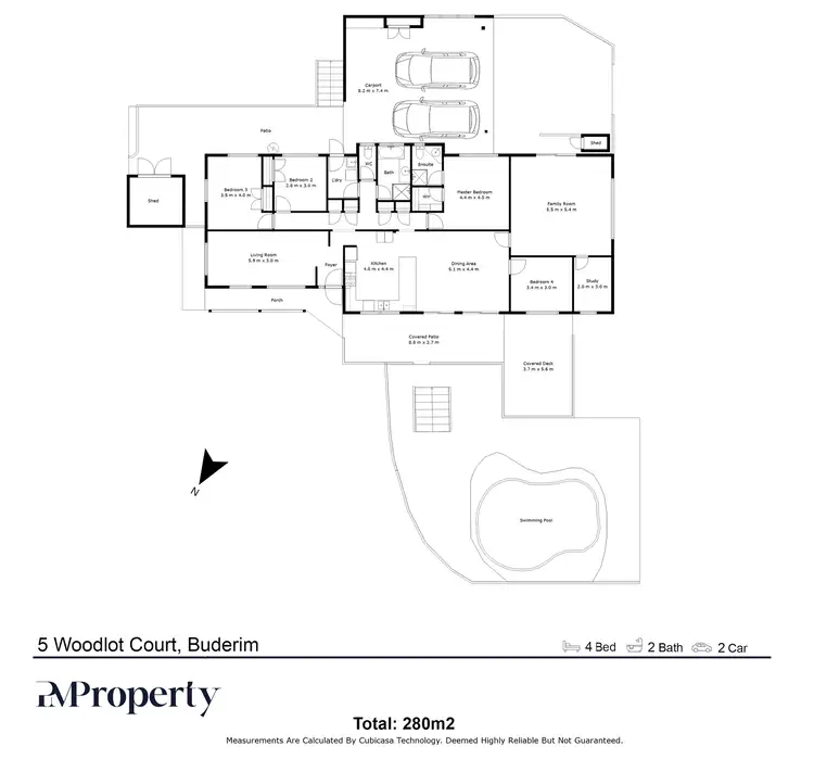Floorplan of Homely house listing, 5 Woodlot Court, Buderim QLD 4556
