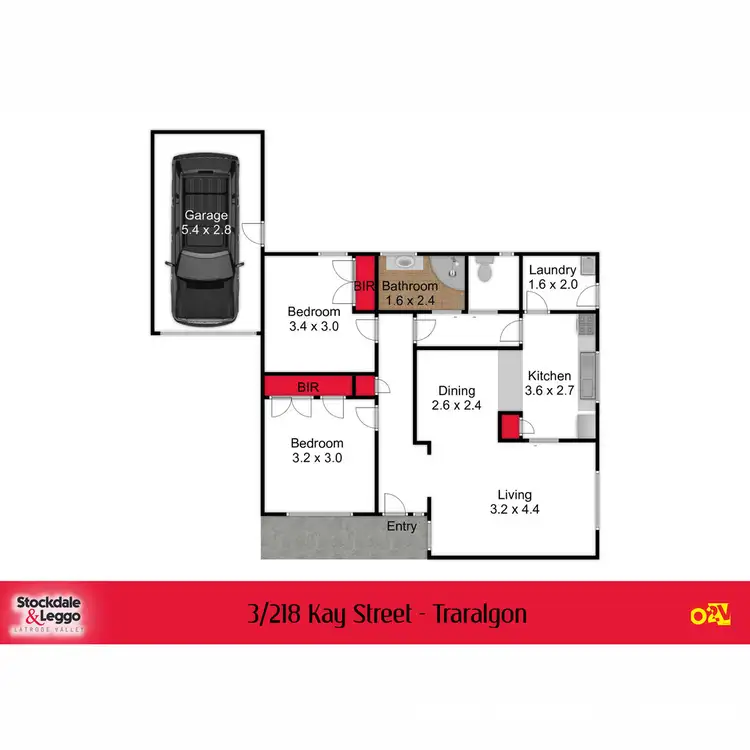 Floorplan of Homely unit listing, 3/218-220 Kay Street, Traralgon VIC 3844