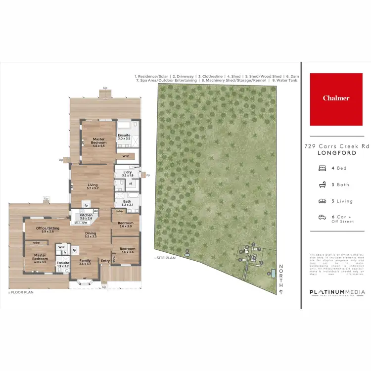 Floorplan of Homely rural property listing, 729 Carrs Creek Road, Longford VIC 3851