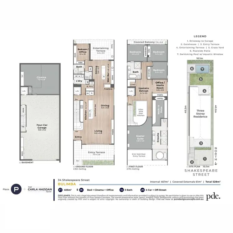 Floorplan of Homely house listing, 34 Shakespeare Street, Bulimba QLD 4171