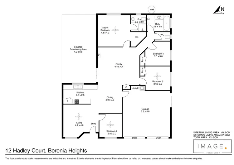 Floorplan of Homely house listing, 12 Hadley Court, Boronia Heights QLD 4124