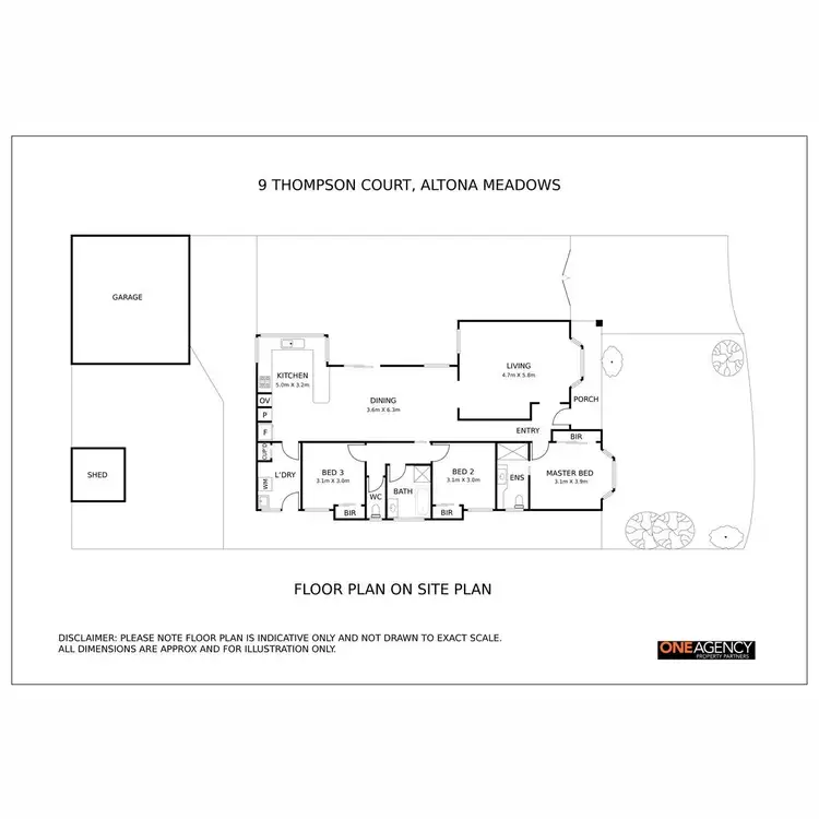 Floorplan of Homely house listing, 9 Thompson Court, Altona Meadows VIC 3028